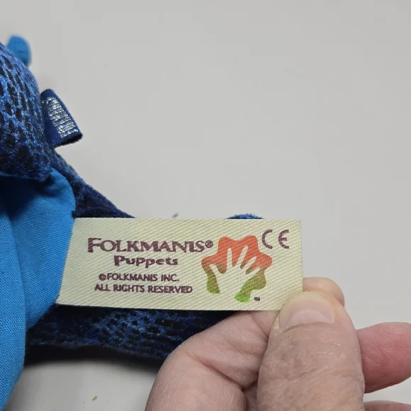 Folkmanis Three-Headedblue Dragon Hand Puppet Storytelling Play Fun For Kids - Picture 10 of 16